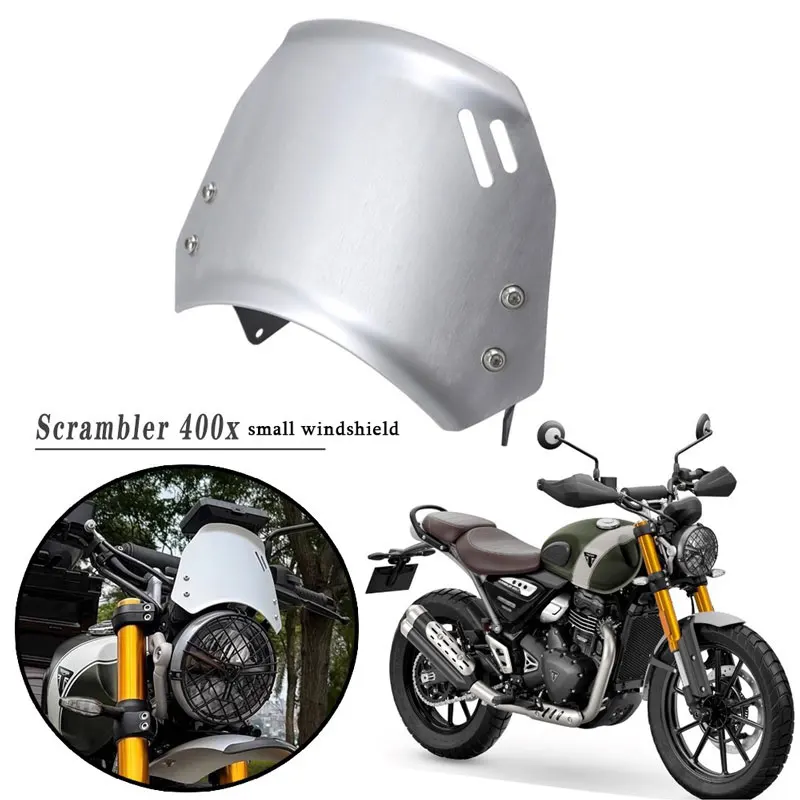 Ветровое стекло для мотоцикла Triumph SCRAMBLER 400 X 2024-2025: Защитный экран и аксессуары