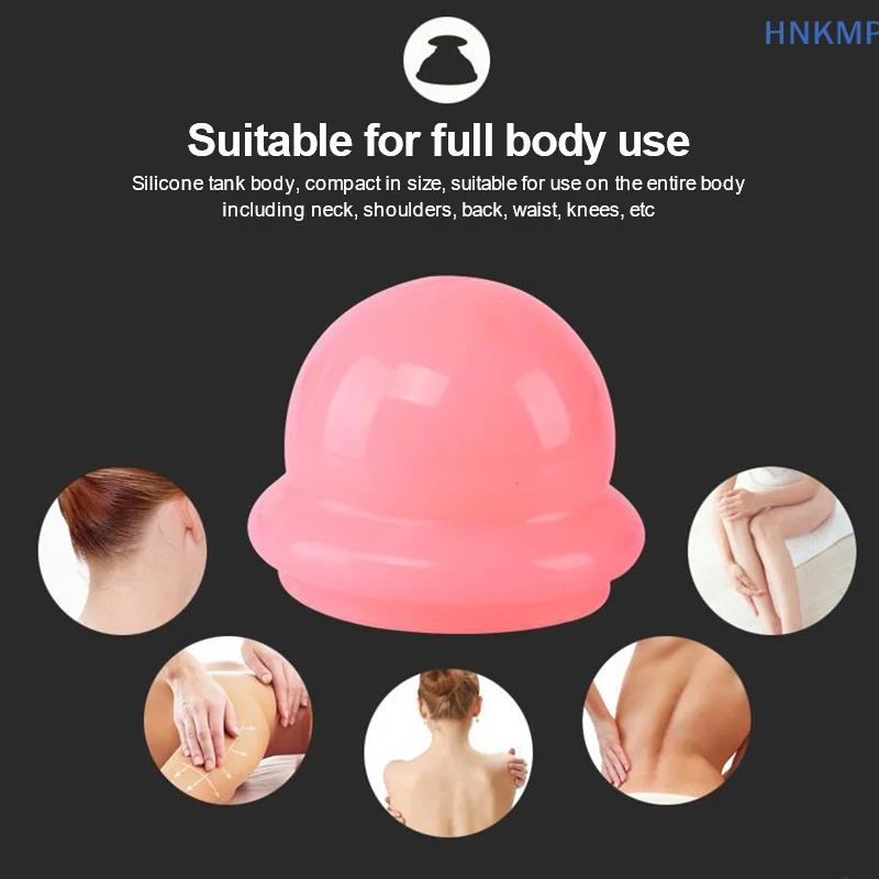 Silicone Vacuum Cupping Massage Jars Anti Cellulite Massage Facial Suction Cups Face Neck Lift Skin Scraping Guasha Anti Wrinkle