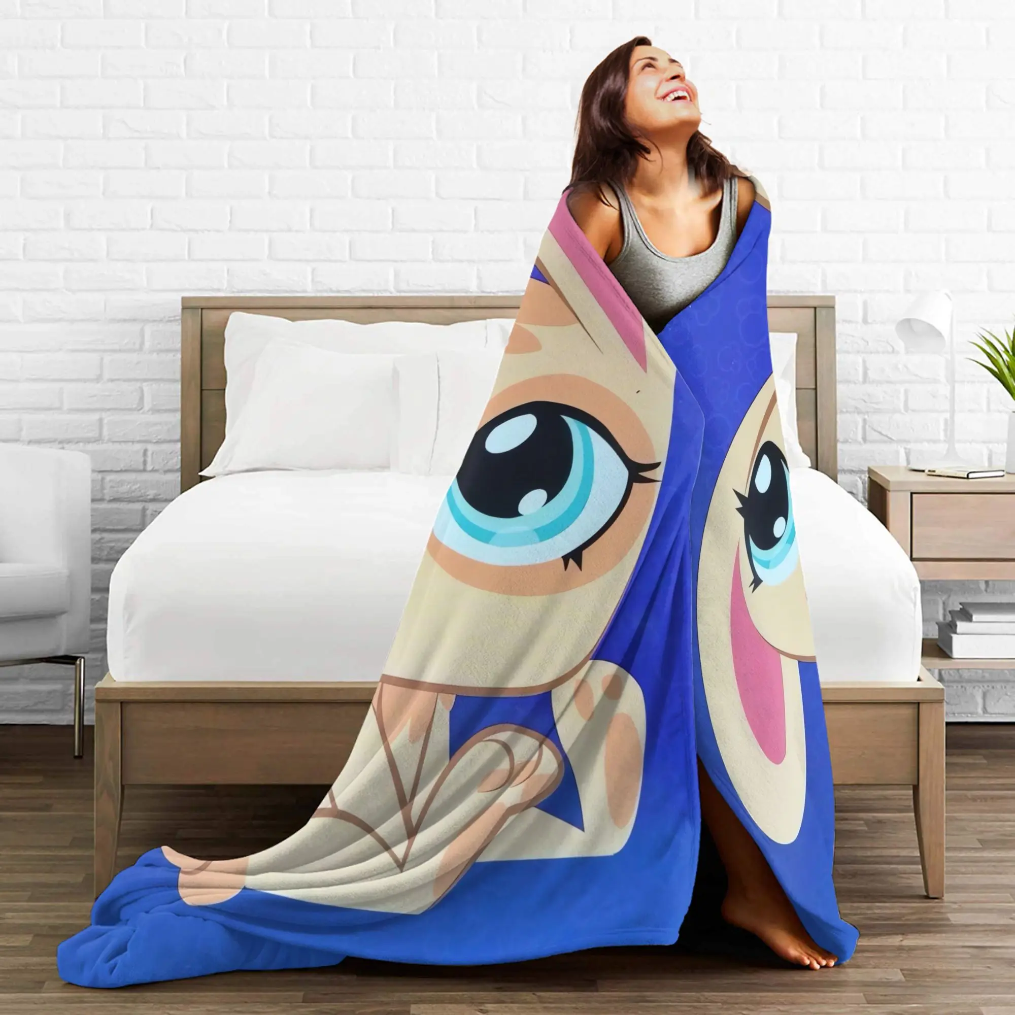 أصغر متجر الحيوانات الأليفة بطانيات قطيفة للأطفال الكبار الفانيلا رمي بطانية الأريكة كرسي سوبر لينة جودة المفرش هدية عيد ميلاد #4