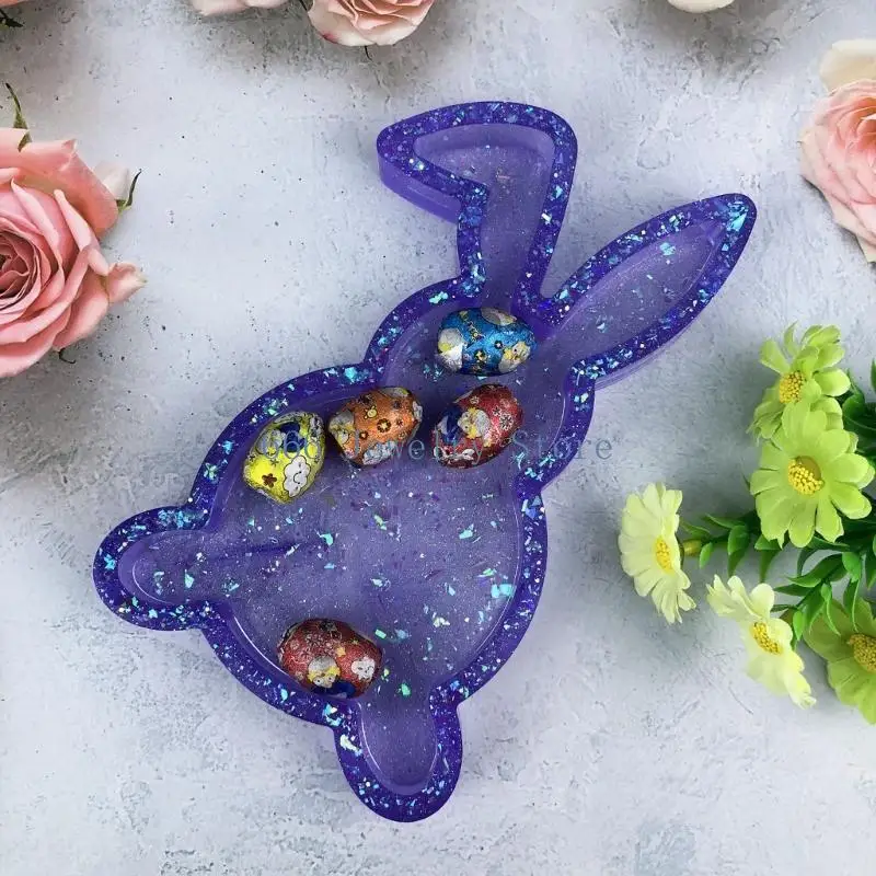 

F2TD Flexible Silicone Container Mold For Making Rabbit Shaped Trays And Organizers