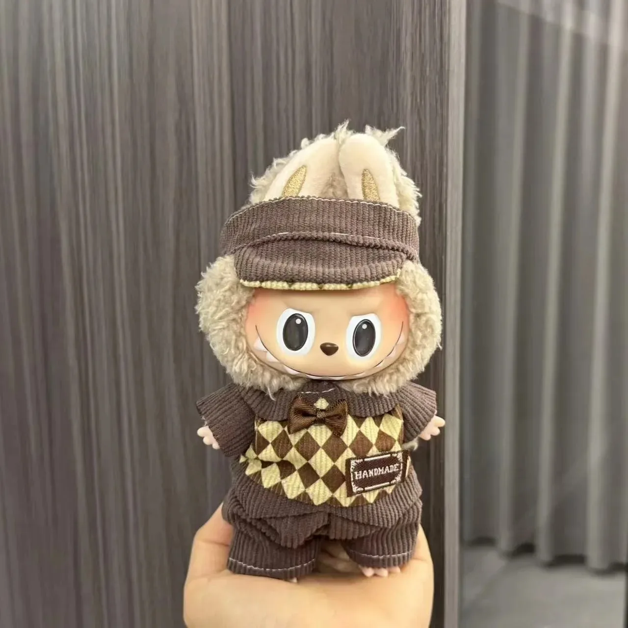 

17cm Labubu Doll Clothes Fashion ClothesRetro Style Doll Clothes Color Match Hoodies Dolls Accessories