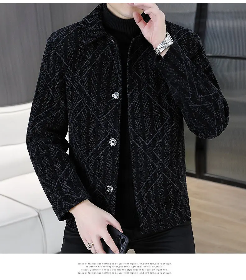 2026 Herbst Winter Herren Slim Fit Plüschjacken Jugend Streetwear Warme Kurze Fleece-Mäntel Kleidung Verdickte Winddichte Parkas – Detail 13
