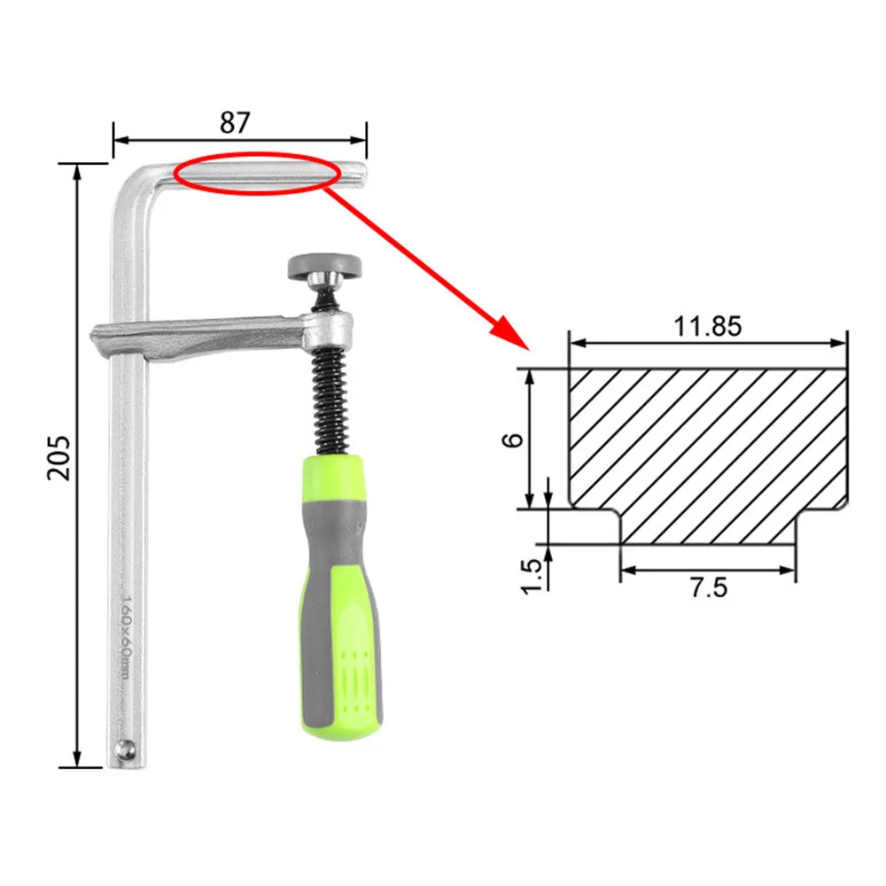 Workbench Guide Rail Clamp Dovetail Clamp Quick Screw Clamp 120/160/200/300 mm Woodworking Clamp for Festool Makita Guide Rail