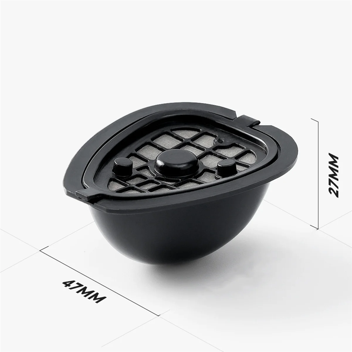 【A163I HOT】2In1 Coffee Capsule Pod for 9662.62 Machine Refillable Filter Pod Replacement Coffee Capsule and Tea-B