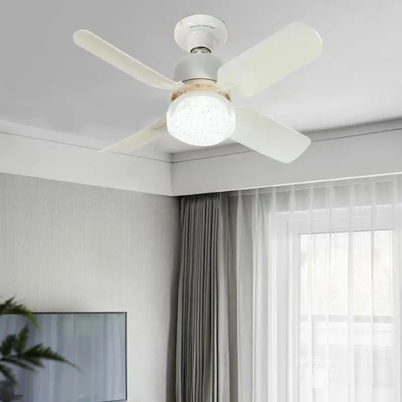 

Quiet Ceiling Fan With Light Enclosed Fan Outdoor LED Ceiling Fan Remote Control Quiet Reusable Air Cooler 2 In 1 Ceiling Fan