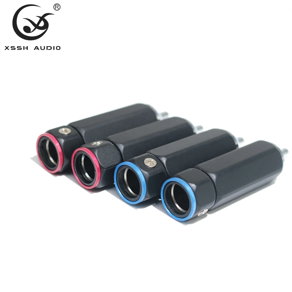 8 stücke RCA Jack YIVO DIY HiFi Nicht-schweißen Rhodium Gold Überzogene Messing 62% Kupfer Männlichen RCA Audio Stecker stecker für 4 ~ 9mm Kabel – Detail 1