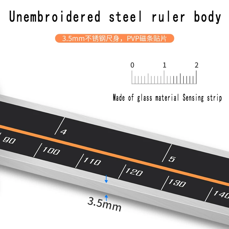 Built-in Bluetooth digital caliper for wireless transmission electronic caliper for measuring outer diameter inner diameter150mm