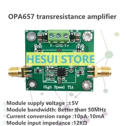 OPA657 Module,TIA Operation Transresistance amplifier,I-V Convertor,High speed APD\PIN,photoelectric Detection Conversion