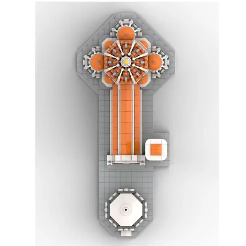 MOC-183760 유명한 도시 건물 피렌체 대성당 빌딩 블록 모델, 어린이 빌딩 블록 장난감 선물, 1:800, 2013 부품
