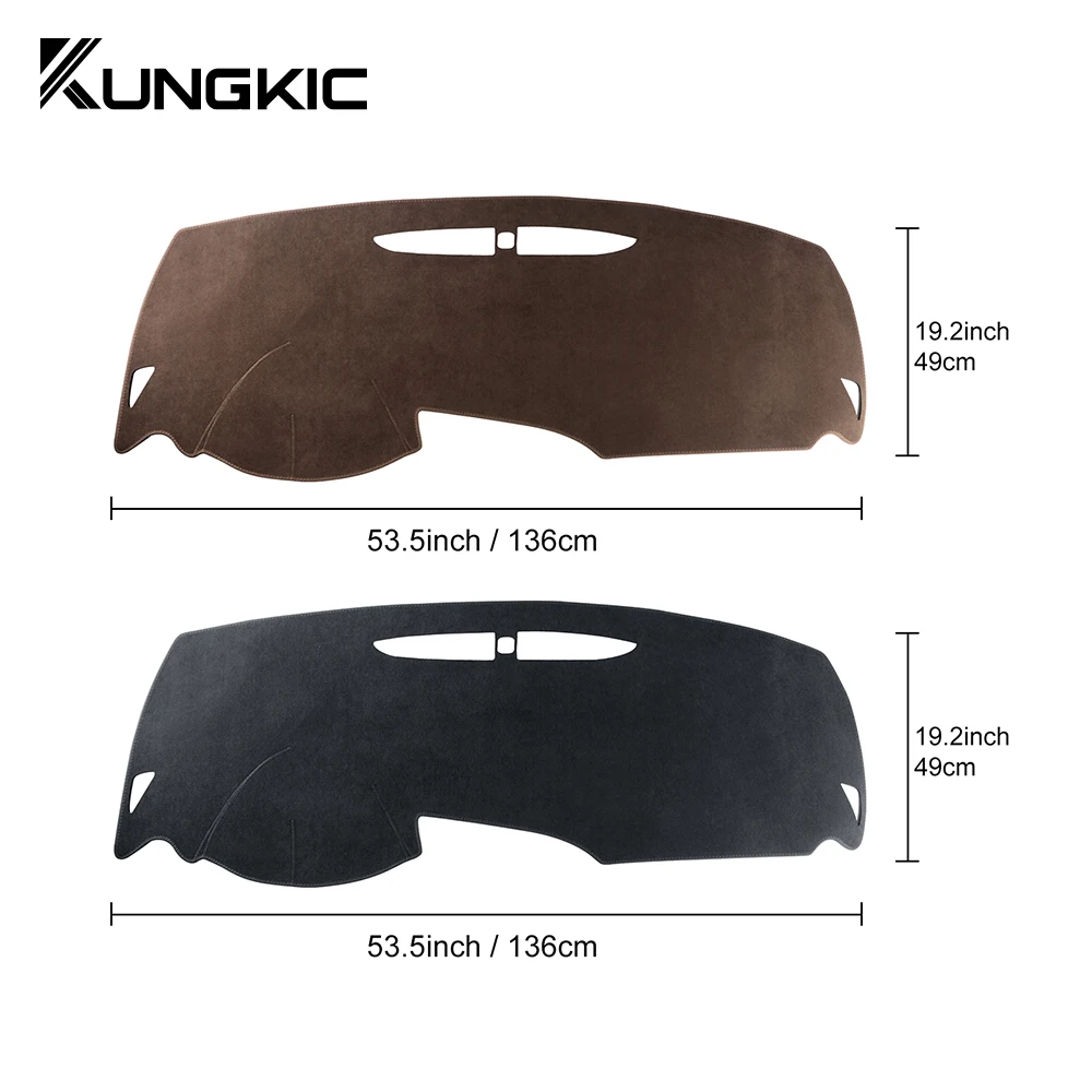 For Seat Leon 2005 2006 2007 2008 2009 2010 2011 2012 Sunshade Mat Flannel Dashmat Carpet Anti-Slip Pad Interior Accessories