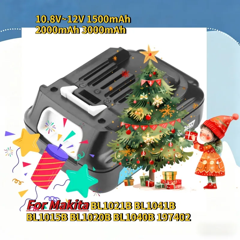 

For Makita BL1021B BL1041B BL1015B BL1020B BL1040B 197402 Power Tools 10.8V~12V 1500mAh 2000mAh 3000mAh Rechargeable Battery