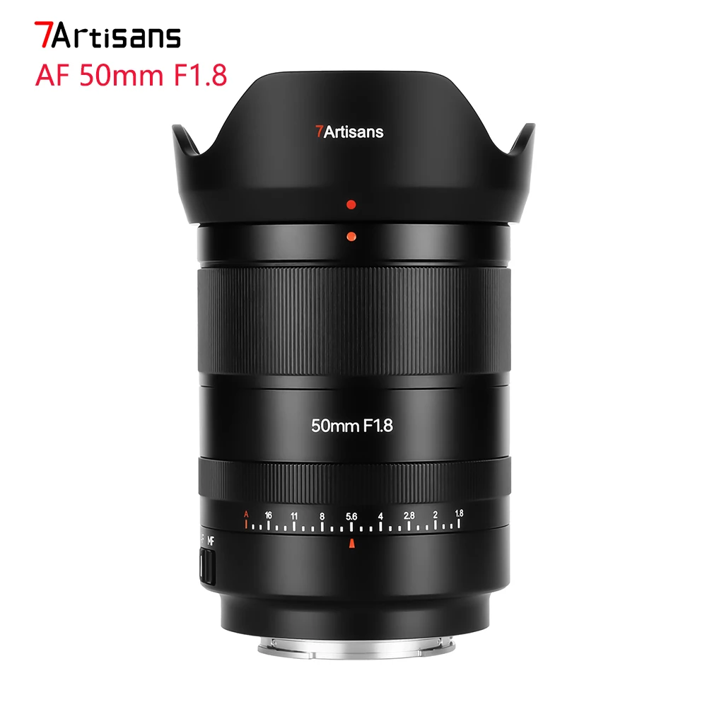 

7artisans 50mm F1.8 Camera Lens STM Auto Focus Full Frame Large Aperture Lens For Sony FE ZVE10 6400 A7C II A7R II A7SII A7R