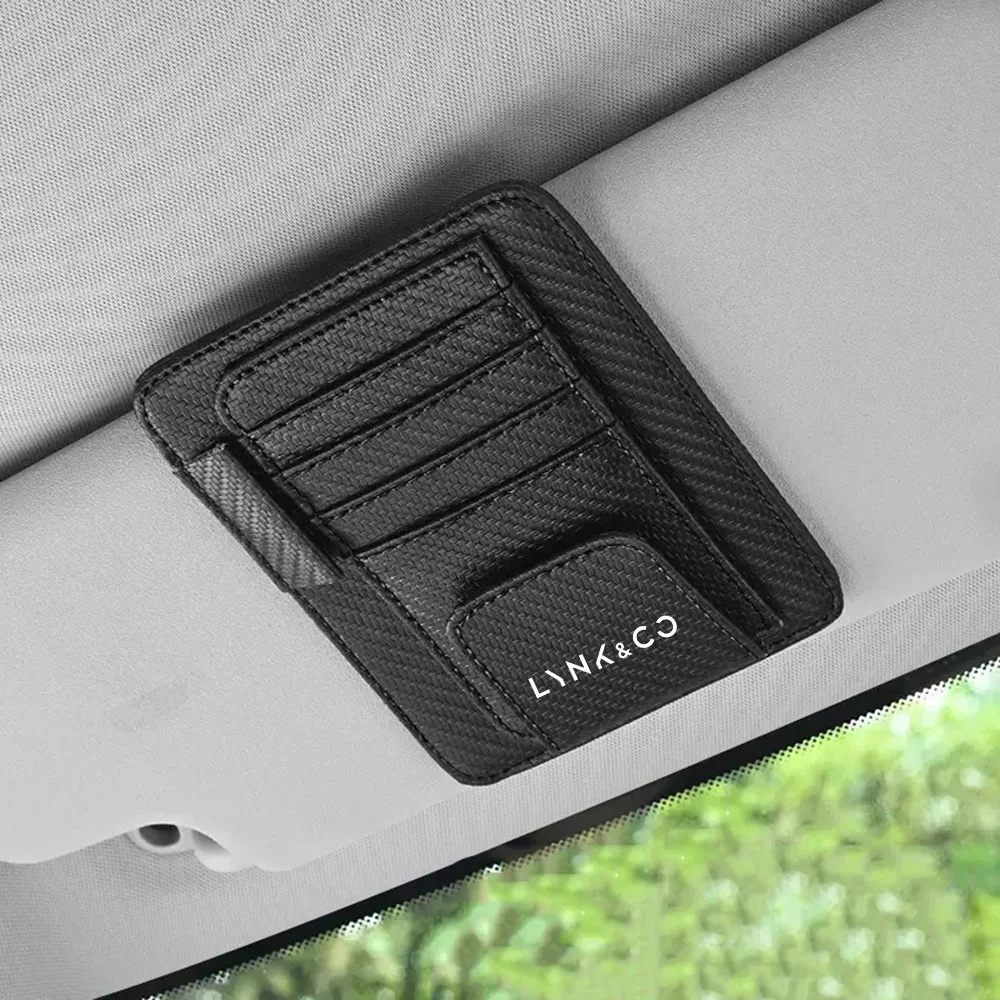 Car Sunade Retractable Mirror Clip Card Holder Document Folder Vehicle Storage for Lynk&Co 01 05 09 02 Lynk Co 03 EM-F 06 Phev
