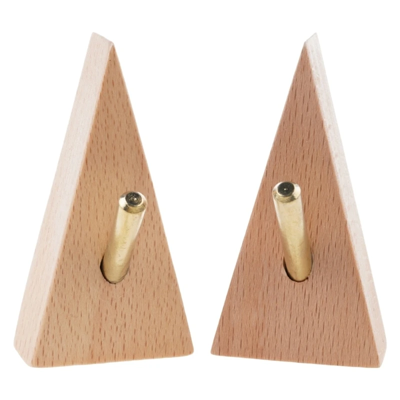 

U2JC Pack of 2 Triangle Hook Natural Materials Copper Detail
