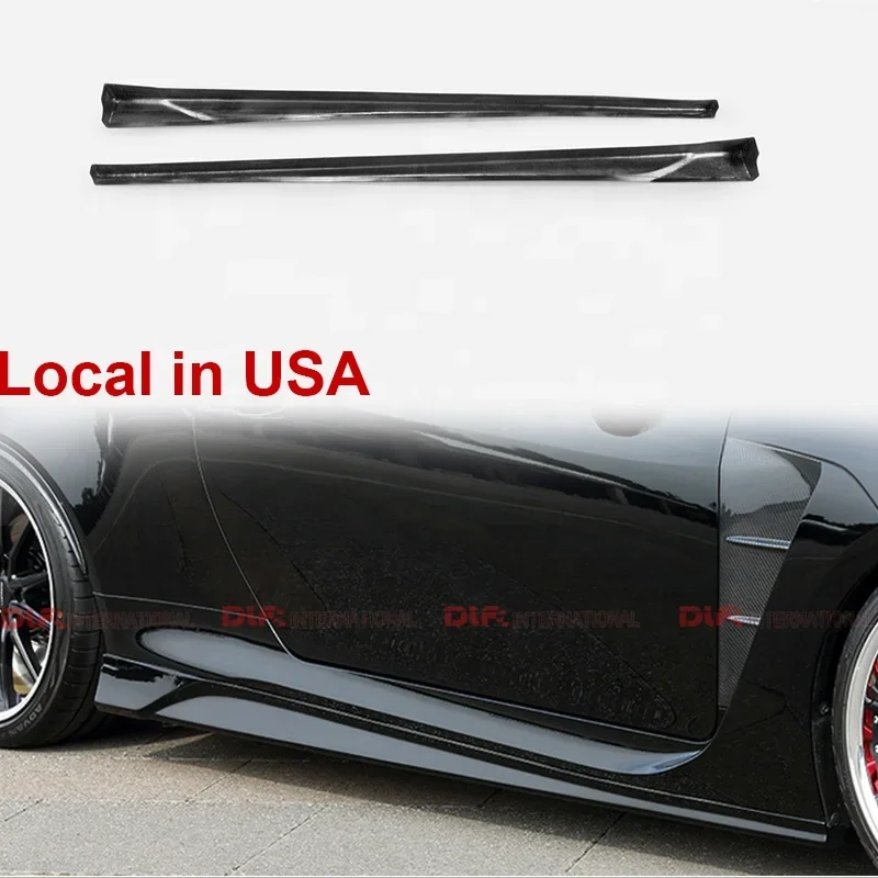 For Lexus 14-18 RC F USC10 ART Type Carbon Fiber Side Skirt Under Board(Spot Goods In USA)