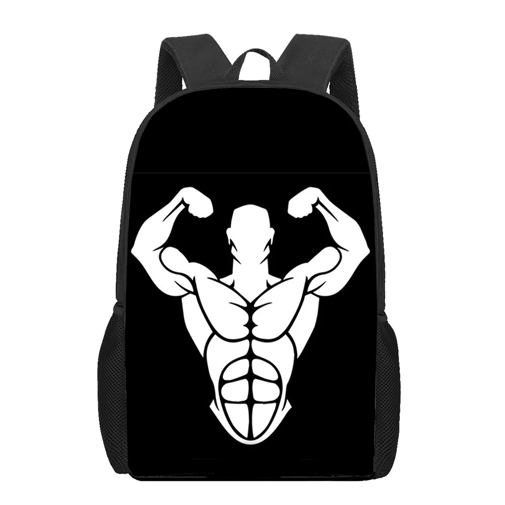 Mochila de culturismo para hombre y mujer, morral escolar para hacer ejercicio, Fitness, gimnasio, ordenador portátil para adolescentes, bolsa de viaje