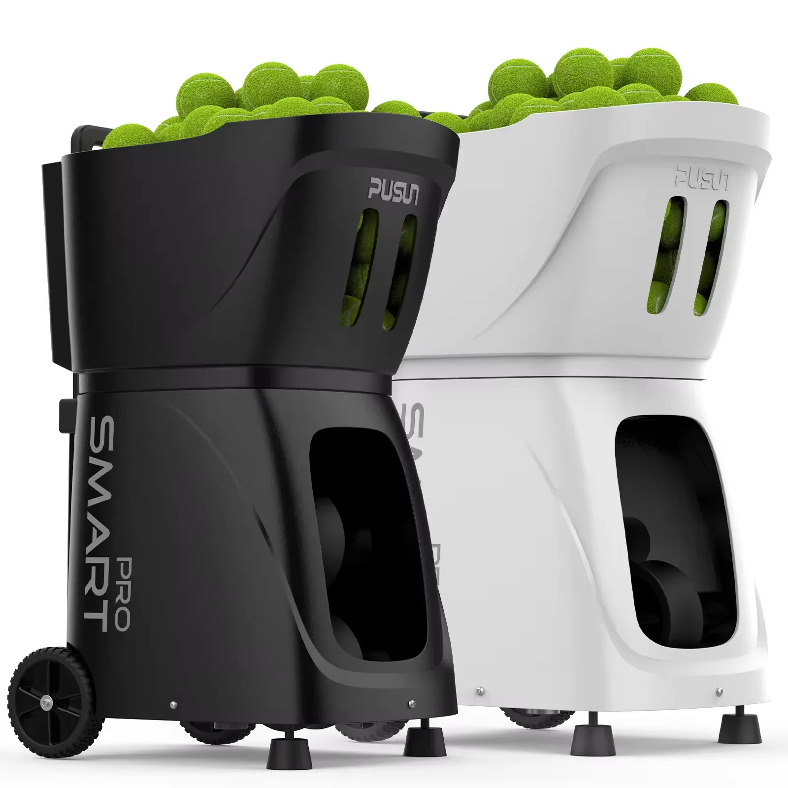 MYT PUSUN PT SMART Pro Tennis Ball Machine, APP Remote Control, Adjustable Speed Rechargeable Tennis Trainer For Indoor & Outdoo
