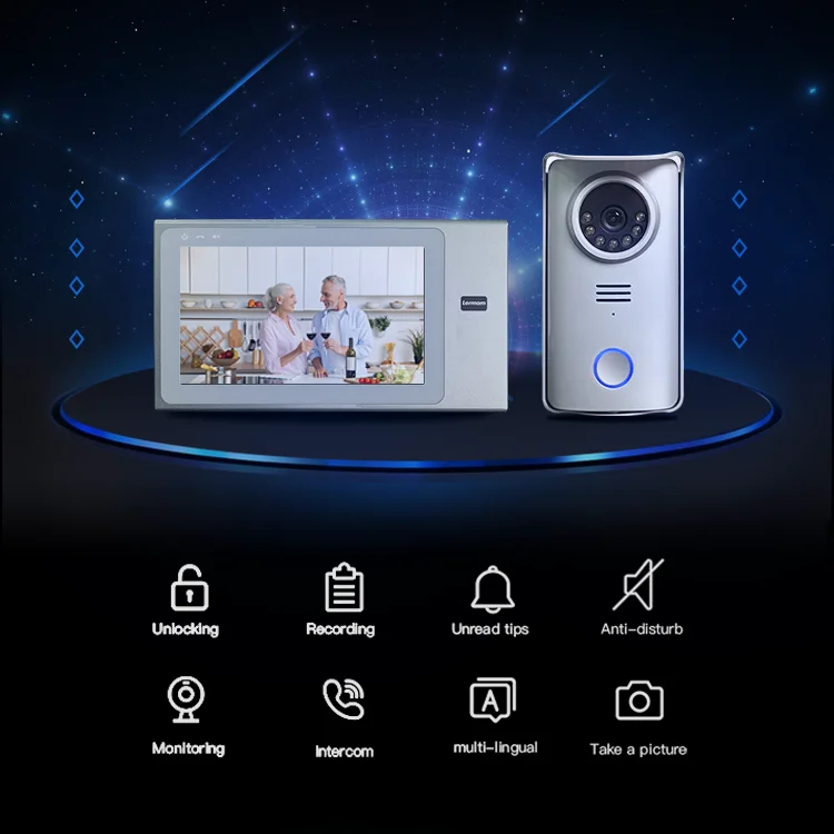 motion sensor doorbell access control intercom capture video door phone