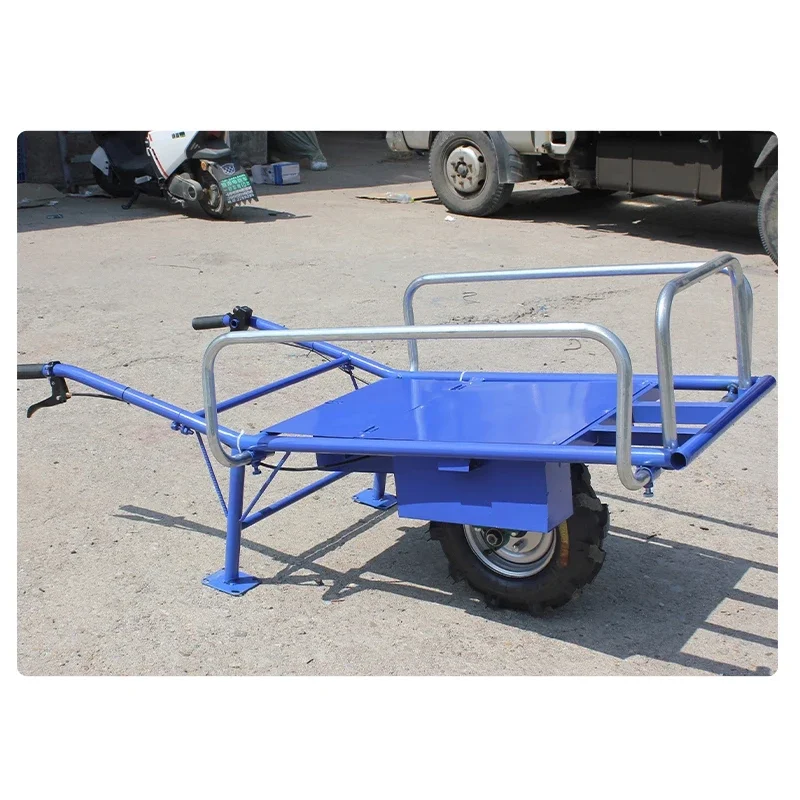 Lithium Battery Unicycle Agricultural Handcart for Orchard Transport DC 48V 12A/20A Climbing Handcart 400KG Lifting Capacity