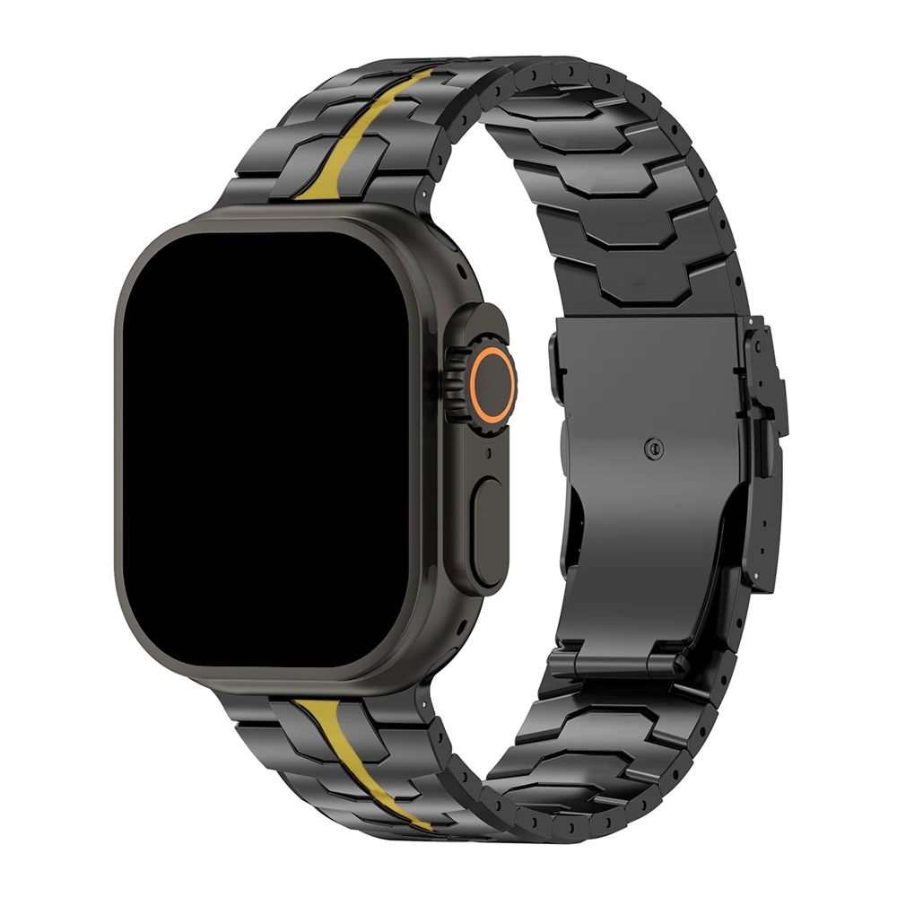 Titanium band voor Apple Watch Ultra 3 2 1 49 mm serie 10 11 46 mm armband man metalen band voor Iwatch 9 8 7 6 5 4 SE3 44 mm 45 mm