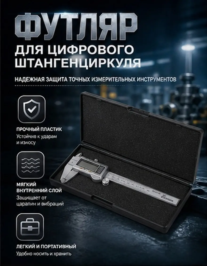 Digital Caliper Organizing Box Rugged Lightweight Protective Case for Precision Measurement Tools Portable Engineering Workshop