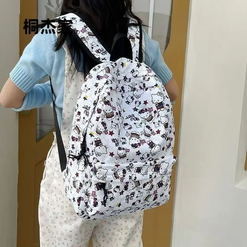 Hello Kittys Backpack, Kuromis Cinnamorolls Cute Daypack, Cartoon Anime Schoolbag Bag, Girl Casual Travel Commute Knapsack view 4