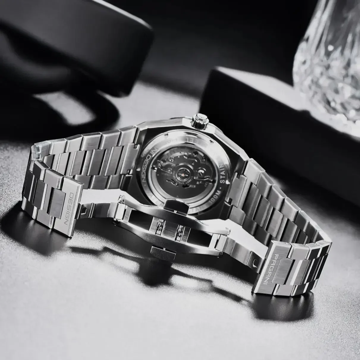PAGANI DESIGN 40MM Fashion Men\'s Automatic Mechanical Watch MIYOTA 8215 Sapphire Stainless Steel Waterproof Lumimous C3 reloj de