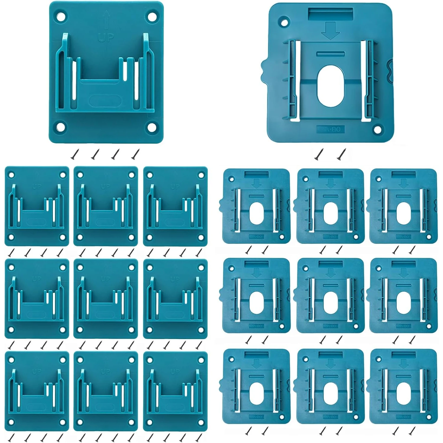 5-10 Packs Tool Holder or Battery Holder for Makita 18V Mount Wall Drill Holders Dock Hanger with Screws(No Tool,NO Battery)