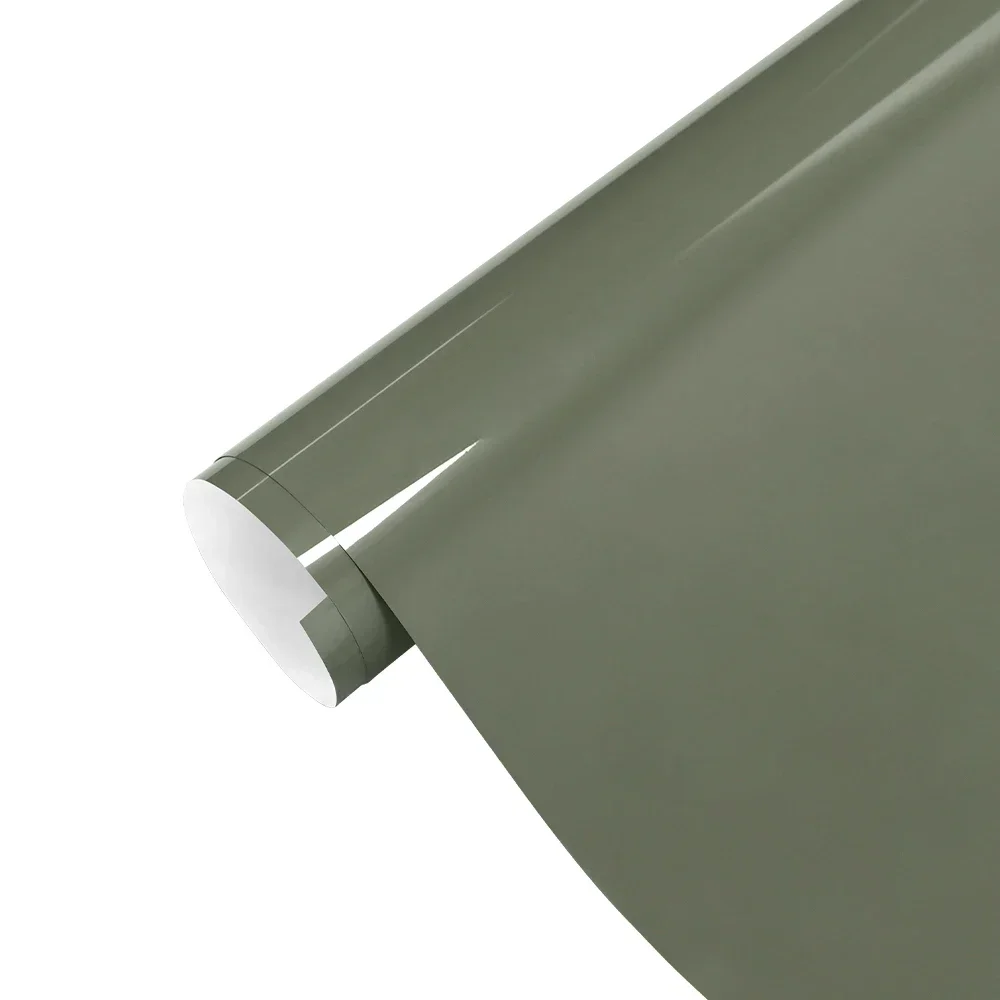 

Car Wrapping Vinyl Film Ultra Gloss Combat Green Car PET Sticker Bubble Free Auto Decals Car Accessories Exterior Decoration