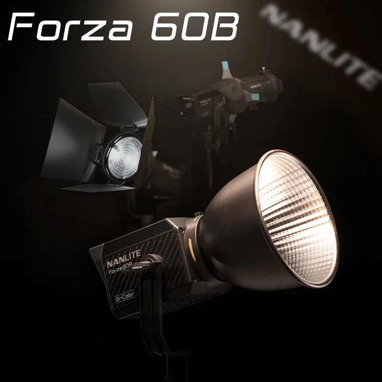 

Nanguang Nanlite Forza 60 60B 60W LED Photography Light Bi-Color 2700K-6200K Outdoor Monolight COB Lighting Flash Strobe lamp