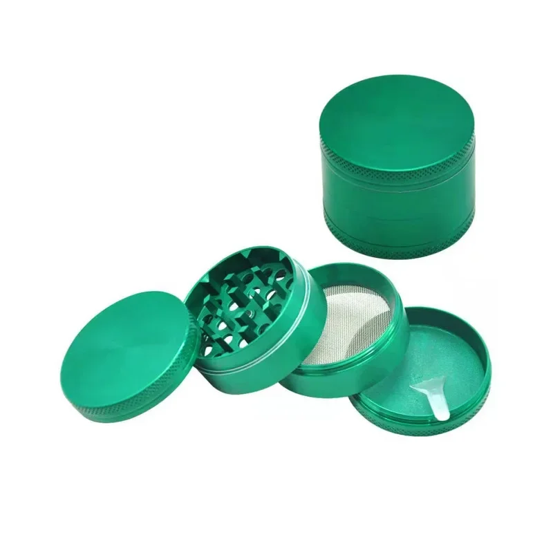 1pc 40mm 4-layer Zinc Alloy Hand Movement Tobacco Grinder Herb Grinder Spice Crusher Kitchen Supplies