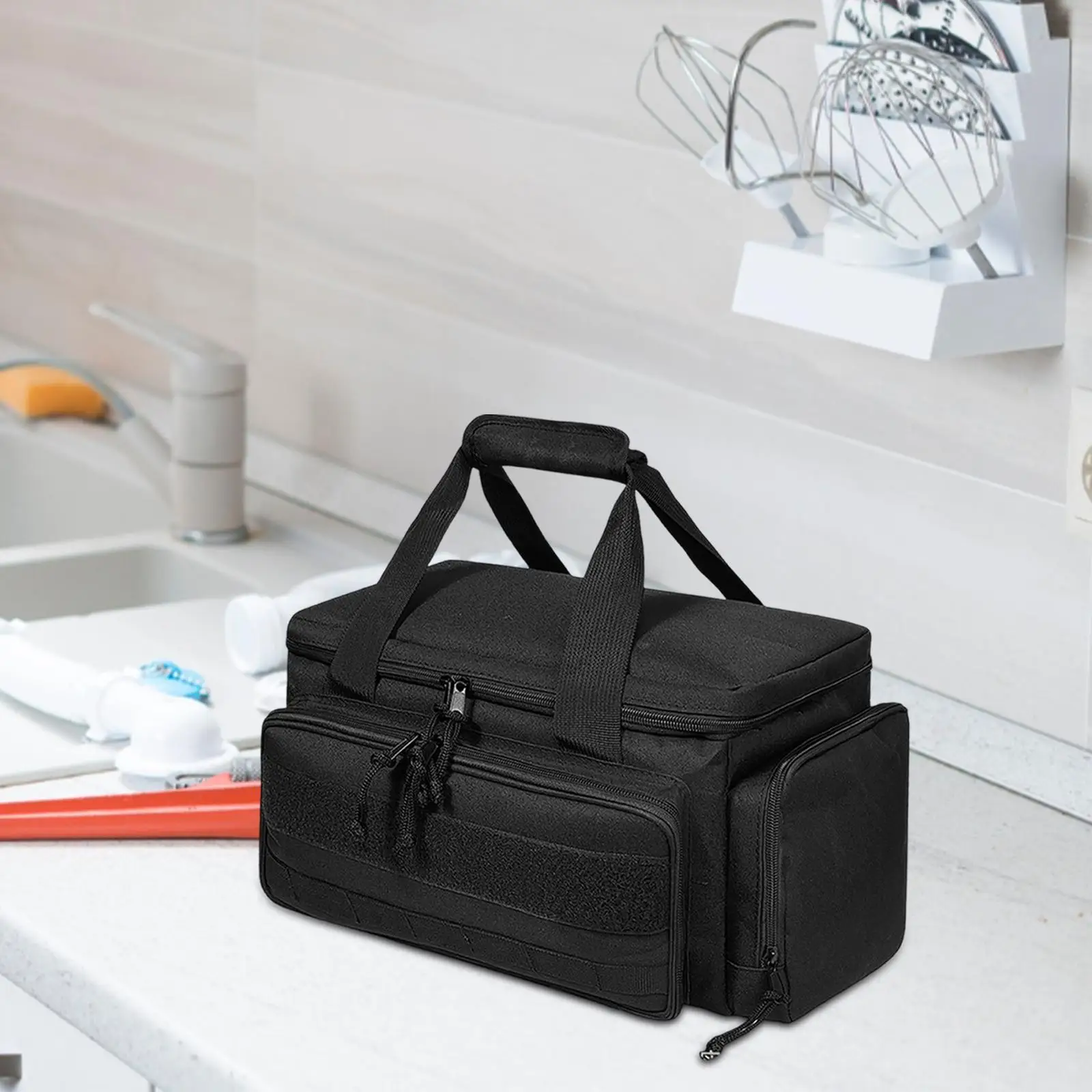 حقيبة إطارات للأظافر وحقيبة أدوات مرفقة للجيب حقيبة أدوات النجار للكهربائيين والحديقة والنجار للرجال والنساء