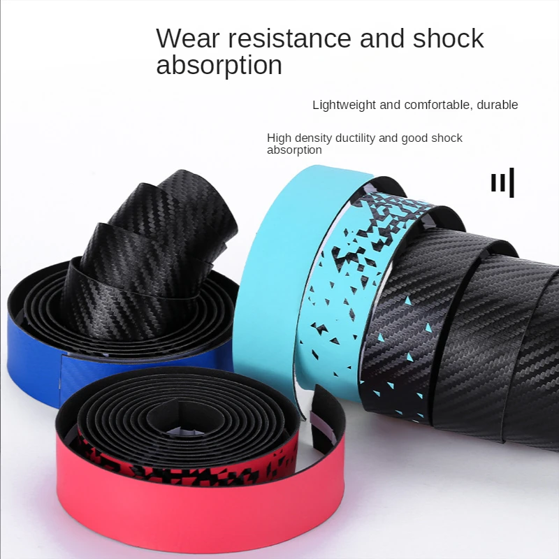 Soft Road Bike Bicycle Handlebar Cork EVA PU Bar Tape Professional Cycling Damping Anti-Vibration Wrap With 2 Bar Plug