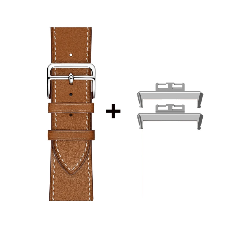 Leather Watch Band Strap With Connector for Huawei Watch Fit 2 new/ Fit2 Replacement Bracelet