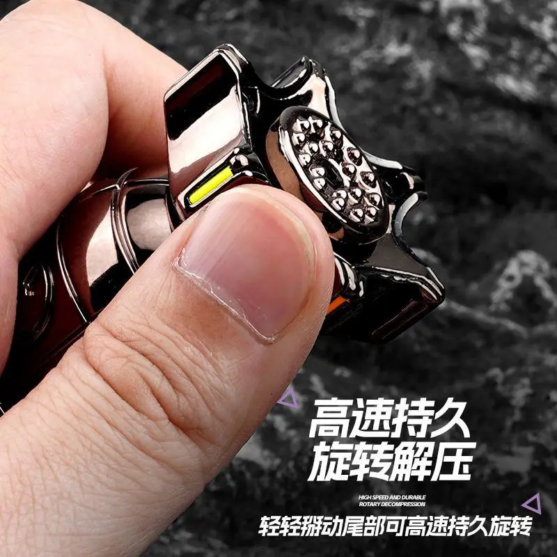 وكيل ليتل بوي edc جيروسكوبي بأطراف الأصابع من سبيكة بوبين عملة صغيرة لتخفيف الضغط تكنولوجيا سوداء للبالغين #3