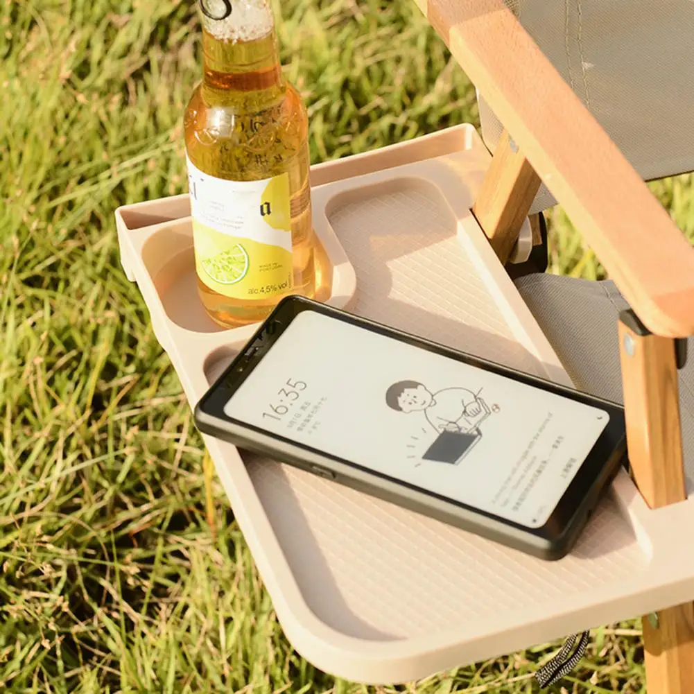 Kermit Chair Side Storage Tray Camping Chair Shelf with Cup Holder Bunk Bed Bedside Nightstand Organizer Outdoor for Snacks