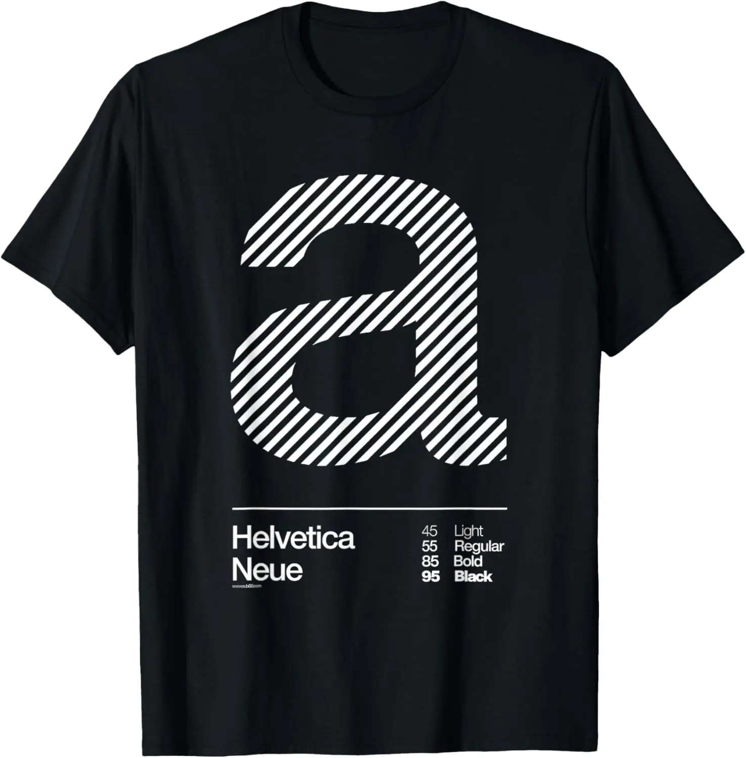 The letter a Helvetica Typographic Minimalistic Graphic T-Shirt