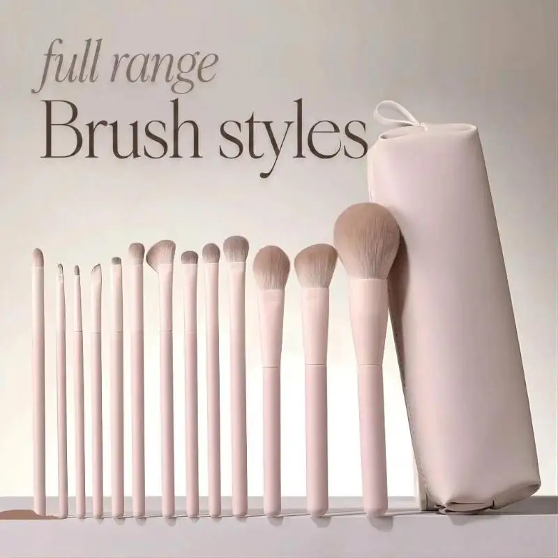 7/10/13 Pcs Portable Makeup Brush Set for Beginner Soft Bristles Eyeshadow Blush Contour  Makeup Gift for Girls