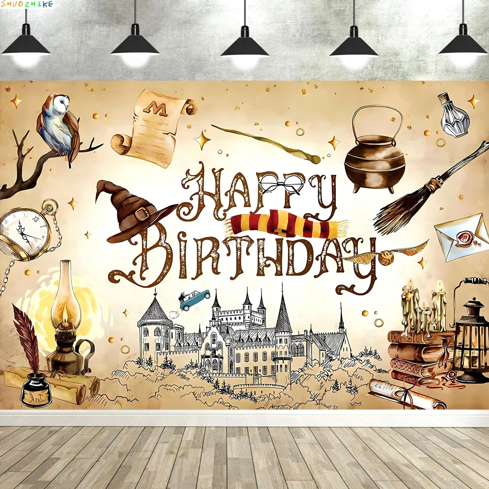 

Baby Shower Happy Birthday Party Photography Backdrops Newborn Kids Air Balloon Princess Tropical Jungle Photo Background BB-64