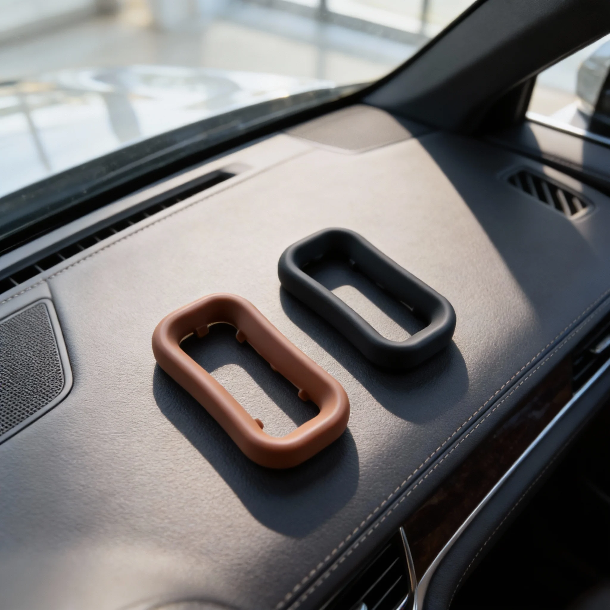 Cruscotto dell'auto Sfiato Laterale Uscita Trim Copertura In Gomma 673001399 Per Maserati Per Ghibli Per Levante Interni Auto Tuning Accessori
