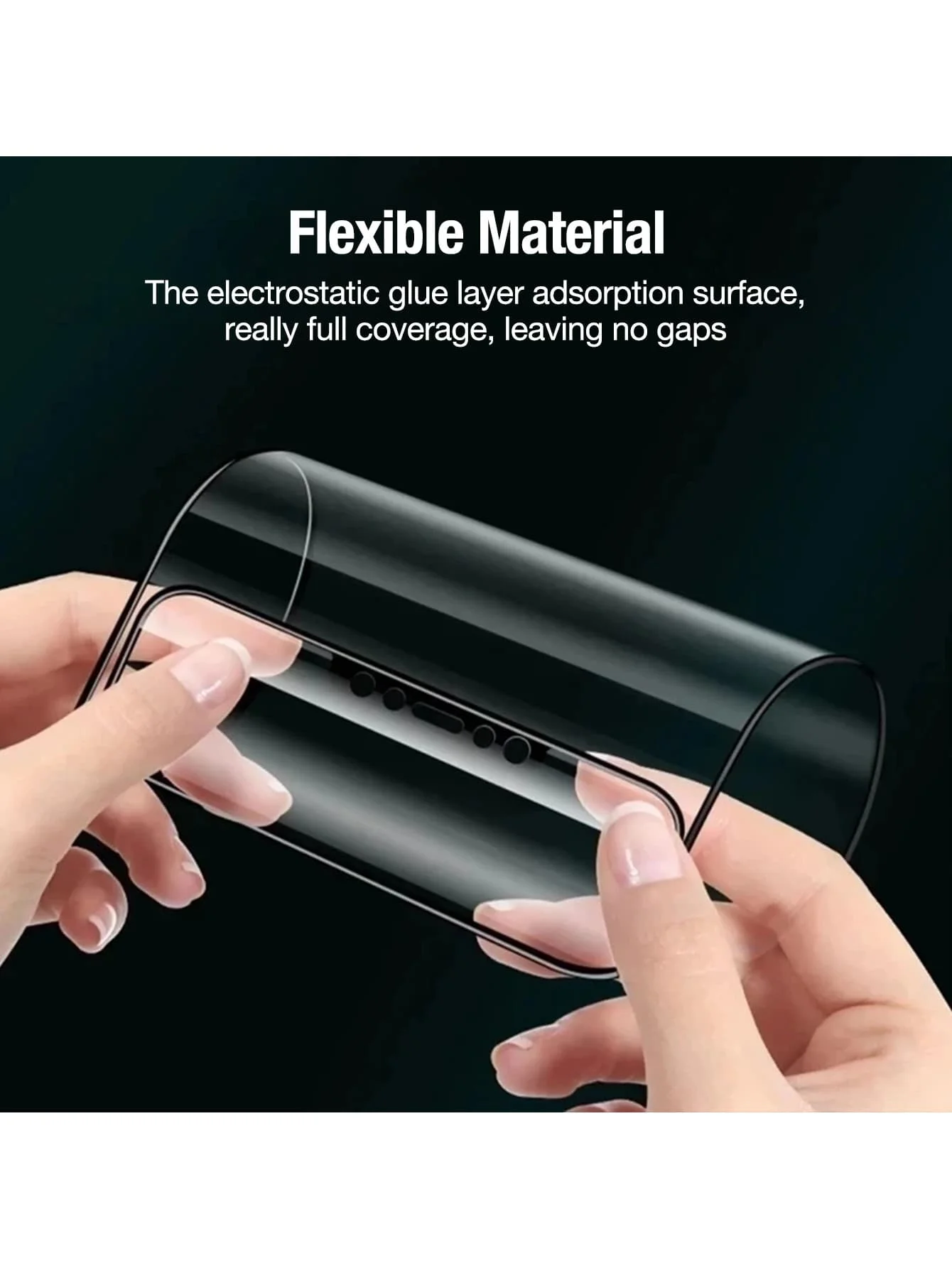 2 Stück Anti-Spionage Keramik-Displayschutzfolie für iPhone 18 17 16 15 14 13 12 11 Pro Max Plus, Sichtschutz, Matt, Vollflächige Abdeckung – Detail 4
