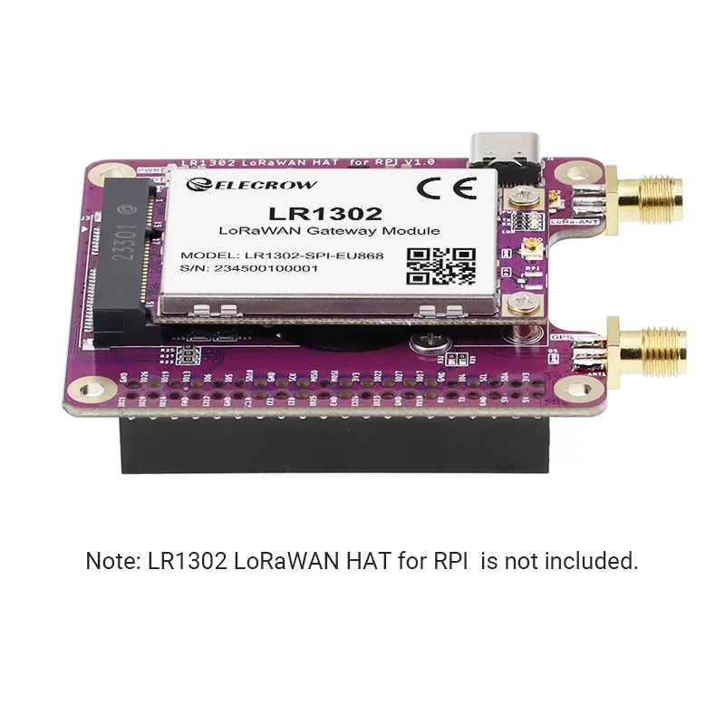 LR1302 LoRaWAN Gateway Module 863-870MHz Semtech SX1302 Chip Long Range Support 8-Channels  with CE /FCC Certification