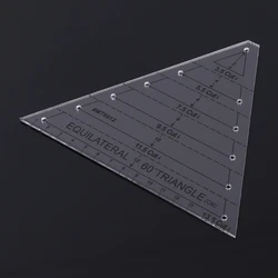 60 Degree Equilateral for Triangle Quilting Ruler Measure Beginner Accessories for Beginners Clothes Making