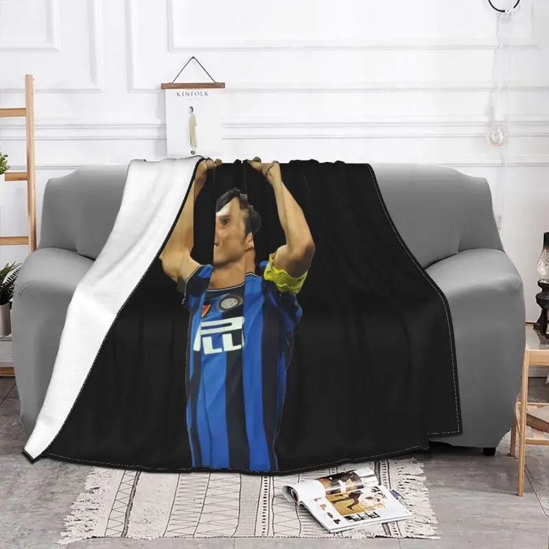 Javier Zanetti Inter Mailand Argentinien Italia Blanket Soft Bedspread Anti-Pilling Cover Blanket Sofa Decorative