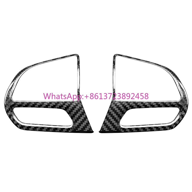 

ES Carbon Fiber Accessories Steering Wheel Button Bezel for Dodge Challenger/Charger SRT 2015-2023 Chrysler 300C 2016-2023