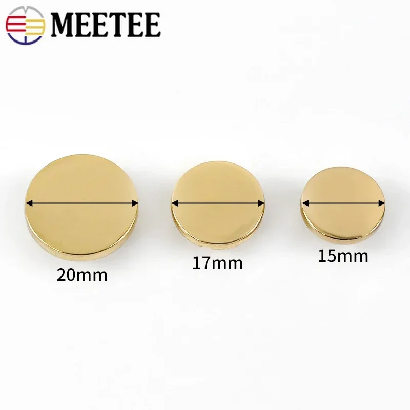 20Pcs 15/17/20mm Jeans Buttons Replacement No Sewing Metal Button Snap Fastener Pants Pins DIY Clothing Accessories