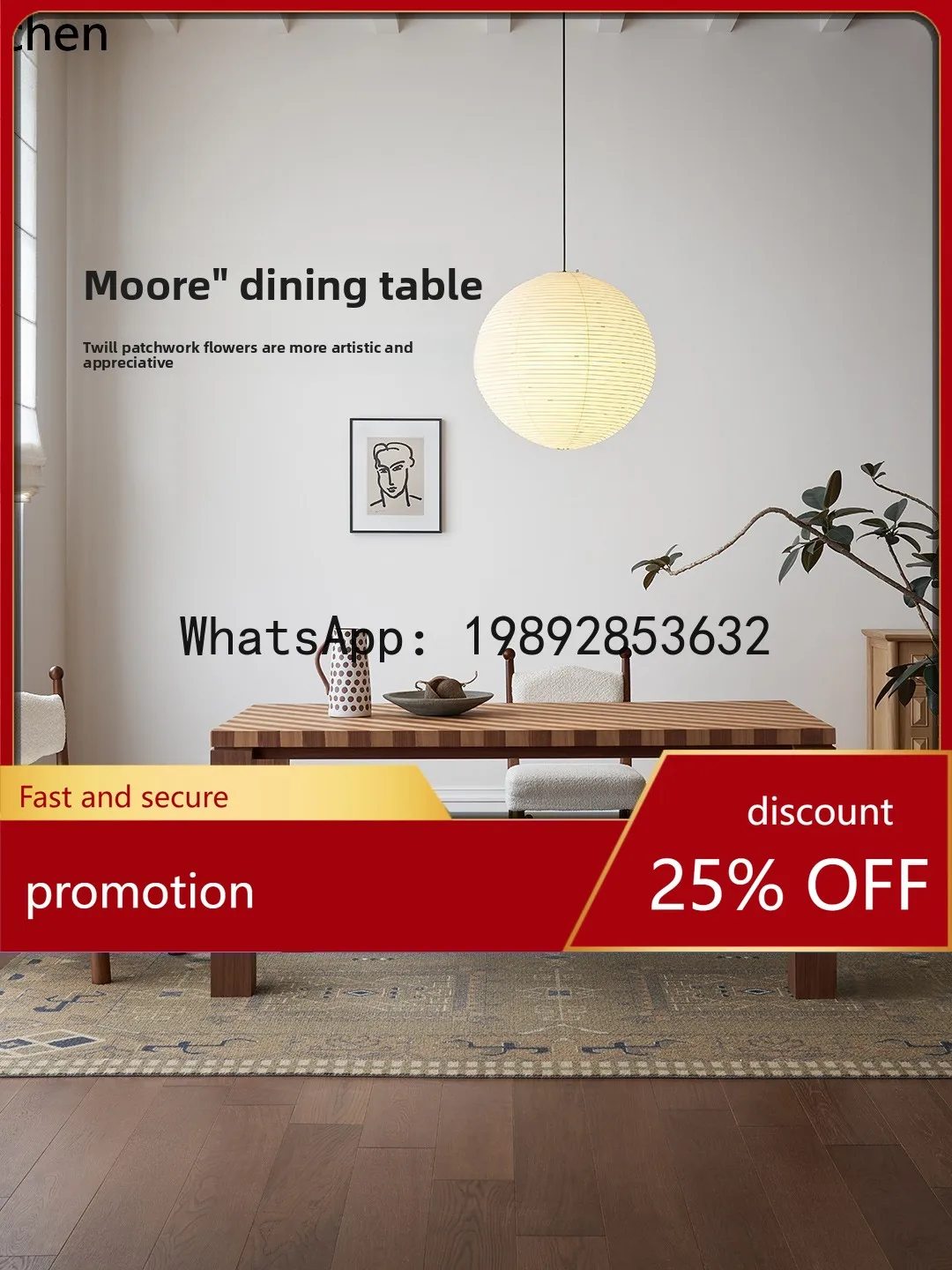 Yfy Retro Solid Woo…