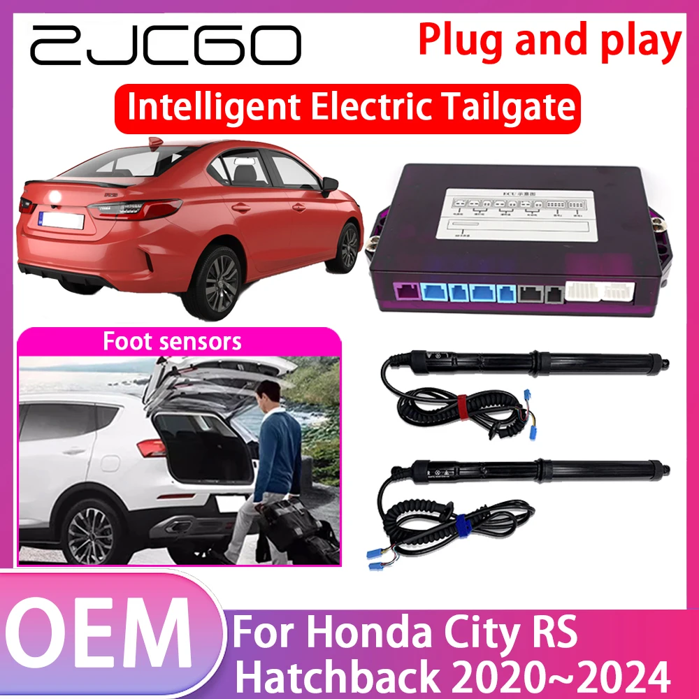 

ZJCGO Electric Tailgate Lift Drive Trunk Opening Tail Gate Lift Soft Close Car Door For Honda City RS Hatchback 2020~2024