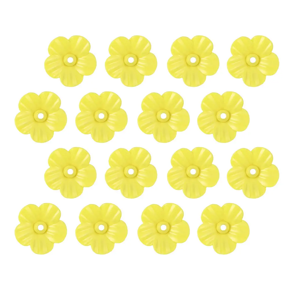 16Pcs Hummingbird Feeder Replacement Flower Parts Plastic Feeding Ports Outdoor Bird Feeder Decorative Flower Shape Accessories
