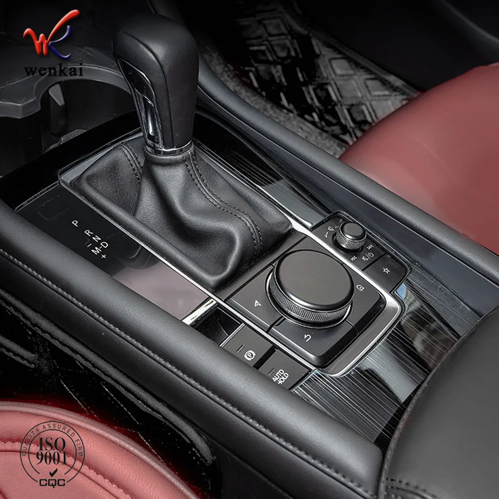 

Car Interior trim sticker, gear panel trim, window button trim for mazda 3 AT LHD 2019-2022,stainless steel